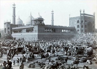 Photograph Outside the Compound of Jama Masjid