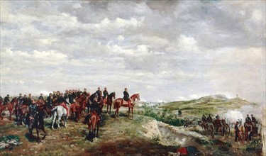 Napoleon III at the Battle of Solferinoo