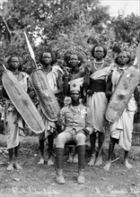 Photograph of Sudanese Warriors and Officer