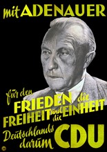 Election poster for Konrad Adenauer