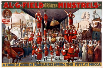 poster for Al. G. Field Greater Minstrels oldest, biggest, best, c1900