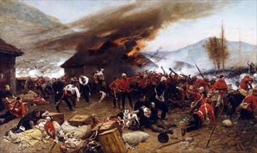 The Battle of Rorke's Drift, during the Anglo-Zulu War
