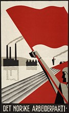 Norwegian labour party poster of the 1930's