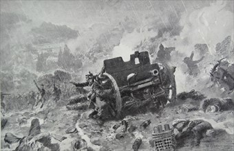 French advance against German positions during the Meuse-Argonne Offensive