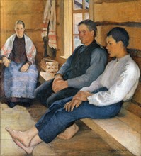 Pekka Halonen 'Holiday in the new house', 1894