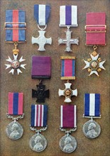 French and belgian military medals of WWI