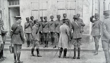 meeting between Italian and French generals during WWI