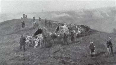 Serbian refugees in WWI 1914