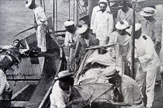 Survivors from 'Emden' sunk at the Battle of Cocos  9 November 1914