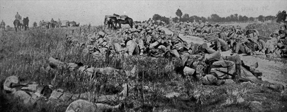Russian survivors of the WWI Battle of Rawka-Ruska in Galkicia, 1914