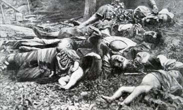 Austrian forces massacre civilians in Serbia