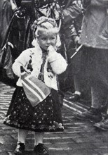 Norwegian girl in Oslo, to celebrate the liberation of Norway after WWII