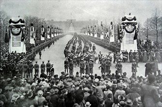 Victory parade 22nd March 1919 London to celebrate the end of WWI