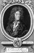 Portrait of English composer Henry Purcell