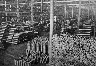 German armaments factory during WWI
