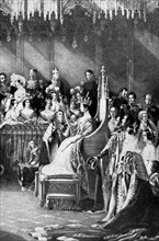 The coronation of Queen Victoria of Great Britain