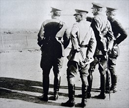 British Generals including Lord Kitchener watch the November 1915 evacuation of ANZAC forces