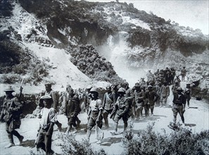 Turkish prisoners of war after the Battle of Gallipoli.