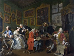 William Hogarth 'Marriage A la Mode';   The Marriage Settlement