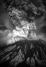 Mount St Helen's volcanic eruption