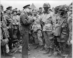 General Dwight D. Eisenhower gives the order of the day