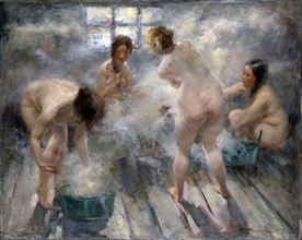 Vitaly Tikhov;   The Bath House (1916)