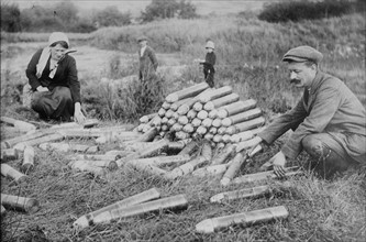 German ammunition abandoned at Battle of the Marne 1914