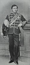 Edward VII  pictured as a Colonel in the 10th Hussars 1861