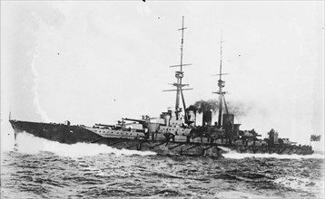 Imperial Japanese Navy warship 'Hiei' which served during WWI and WWII
