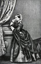 Queen Victoria of Great Britain reading despatches 1840