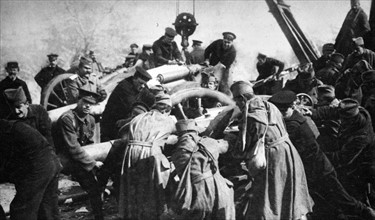 Serbian artillery during WWI