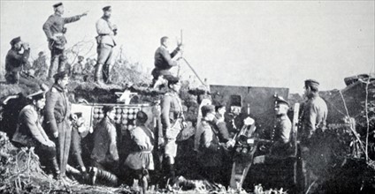 Bulgarian artillery in Choristi