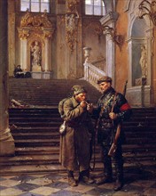 Vladimir Serov (Soviet Russian artist) The Winter Palace is Captured