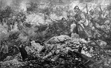 French soldiers during the Battle of Verdun; WWI 1916