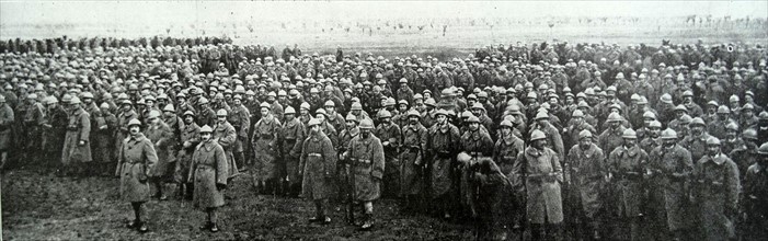 Italian infantry regiment during WWI 1917
