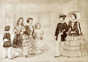 Six of Queen Victoria of Great Britain's children