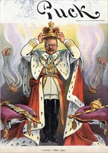 President Theodore Roosevelt crowning himself as emperor.