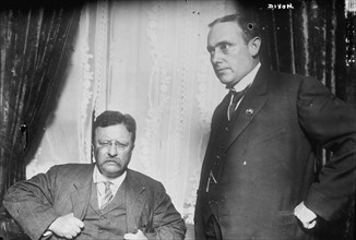 President Theodore Roosevelt with his campaign manager, Joseph M. Dixon