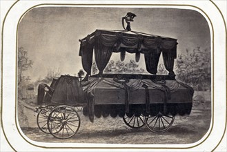 The funeral car that conveyed the remains of President Lincoln to the Capitol