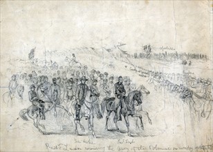 President Lincoln reviewing the Army of the Potomac