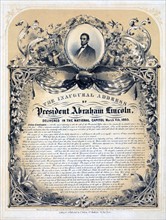 President Lincoln's inaugural address