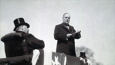 President McKinley delivering his inaugural address