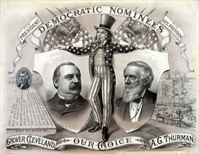 Democratic presidential nominees campaign poster