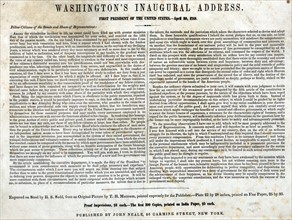 George Washington's inaugural address