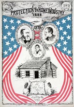 Campaign poster for the 1888 presidential election