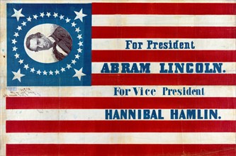 Campaign banner for Republican presidential candidates