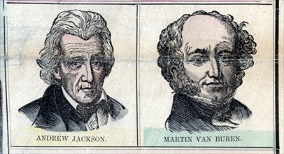 Presidents Andrew Jackson and Martin Van Buren
