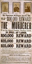 Advertisement for capture of those responsible for Lincoln's death