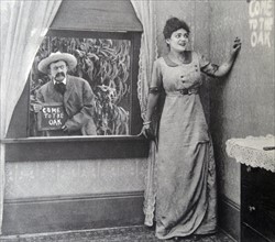 An assignation in a film entitled "Curses! They Remarked", 1914