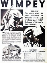 Advert for Wimpey Homes